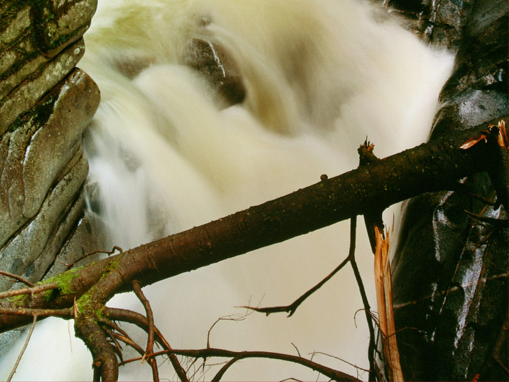 Flowing water